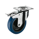 Heavy-Duty Braked Blue Elastic Industrial Castors – Smooth, Secure & Built to Last!