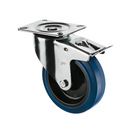 Heavy-Duty Braked Blue Elastic Industrial Castors – Smooth, Secure & Built to Last!
