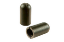 High Durable Black Rubber End Tips For Multiple Applications - Pack of 100