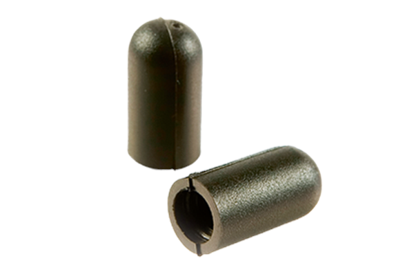 High Durable Black Rubber End Tips For Multiple Applications - Pack of 100