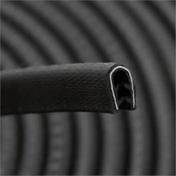 Heavy Duty Black Reinforced Edging Trim For Securing & Protecting Panels And Doors