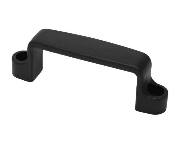 Heavy Duty Black Bridge Handles With Counterbores For Cabinets & Machinery - 4Pack