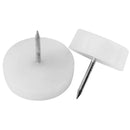 Plastic Nail-On Feet For Furniture Support And Floor Protection - Pack of 15