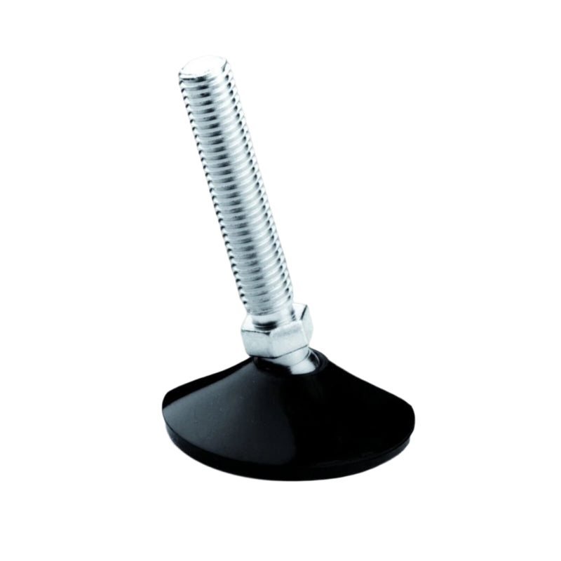 Professional Black Threaded Tilting Feet For Stability & Floor Protection – 47.5mm Base Diameter