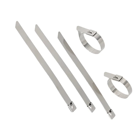 Heavy Duty Stainless Steel Cable Ties For Cable Management - Pack of 100