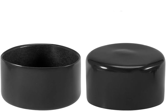 Industrial Grade Black Flexible PVC End Caps For Multiple Uses 10PCS - (28-70mm ID)