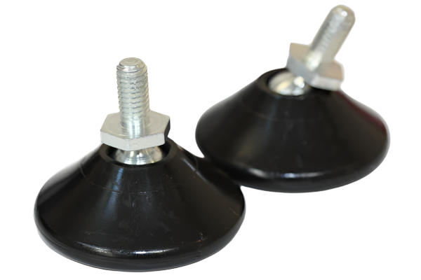 Industrial Black Tilting Adjustable Feet For Domestic Applications (32.5mm Base Diameter)