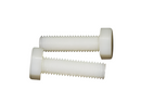 Hex Head Standard Screws DIN 933 – Natural Nylon | Pack of 50