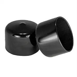 Premium Black Non-Phthalate Round Vinyl Caps For Various Applications