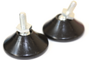 Premium Black Tilt & Glide Adjustable Feet For Various Furniture - 45Pack