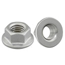 Flanged Hex Nuts – DIN 6923, 100 Pack For Machinery