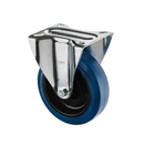 Fixed Top Plate Blue Elastic Castors For Industrial & Commercial Use