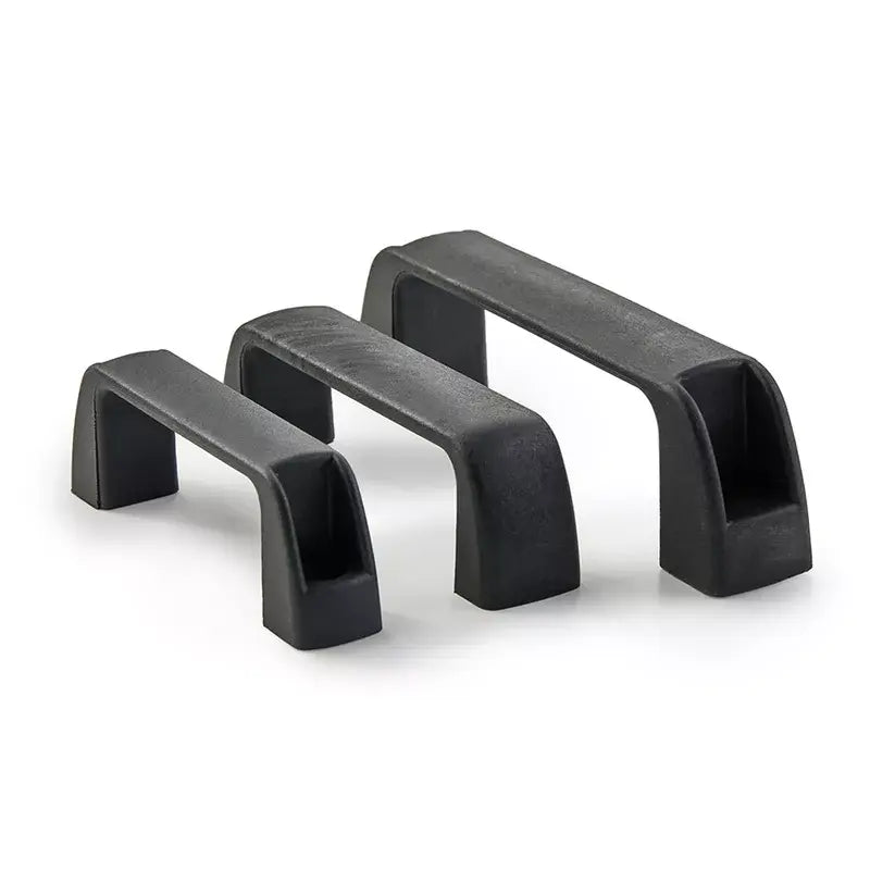 Premium Black Nylon Bridge Handles With Brass Inserts For Doors & Cabinets