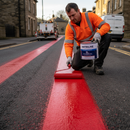 IndtriLine IndtriLine Chlorinated Rubber Road Line Paint 5L in Red - real life use case