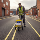 IndtriLine IndtriLine Chlorinated Rubber Road Line Paint 5L in Yellow - real life use case