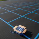 IndtriLine IndtriLine Premium Acrylic Line Marking Paint 12-Pack in Blue - real life use case