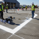 IndtriLine IndtriLine Temporary Line Marking Spray Paint in White - real life use case