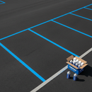 IndtriLine IndtriLine Traffic Extra XL Aerosol Marking Paint in Blue - real life use case