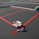 IndtriLine IndtriLine Traffic Line Marker Aerosol Paint in Red - real life use case