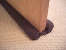 Premium Internal Bottom Door Draught Excluder | Brown Cloth – 914mm, Fits Carpets, Tiles & Hard Floors