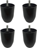 Black Threaded Sofa Feet For Furniture Applications