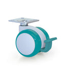 High-Performance Antimicrobial Braked Castors For Medical Equipment