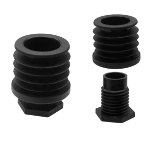 Black Nylon Round One Piece Feet For Secure Furniture Support
