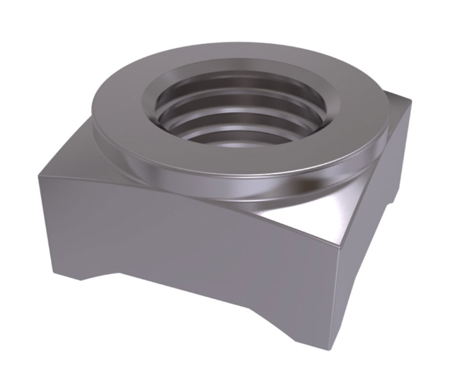 High-Quality Stainless Steel Square Weld Nuts DIN 928 For Welding Applications