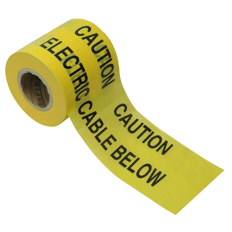 Professional Grade Yellow PE Electrical Warning Tape For Cable & Floor Marking