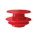 Ribbed Pipe End Red Plugs – Ideal For Pipe Protection - 20 Pack