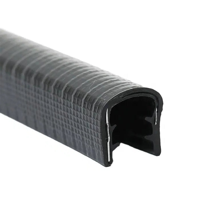 Heavy Duty Black EPDM Reinforced Edge Trim For Machinery & Equipment