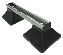 Channelled Roof Support Feet Black Nylon For Stable Mounting