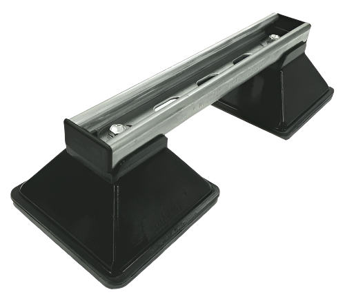 Premium Black Nylon Channelled Roof Support Feet For Flat Roof Applications