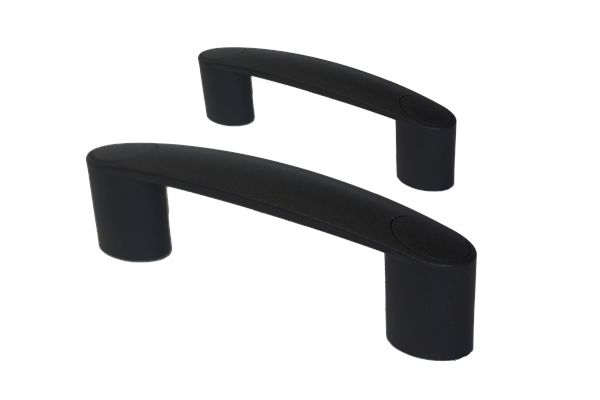 Premium Black Thermoplastic Bridge Handles For Commercial Applications - 16Pack