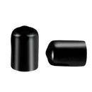 Round PVC Black Caps For Industrial Use - Pack of 10