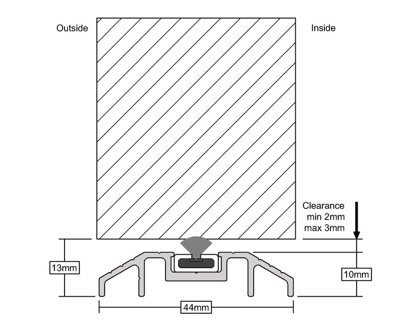 Highly Durable 30-Minute Fire And Smoke Threshold For Inward & Outward Opening Doors