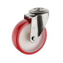 Red PU Industrial Castors – Ultra-Durable | Perfect For Heavy Loads!