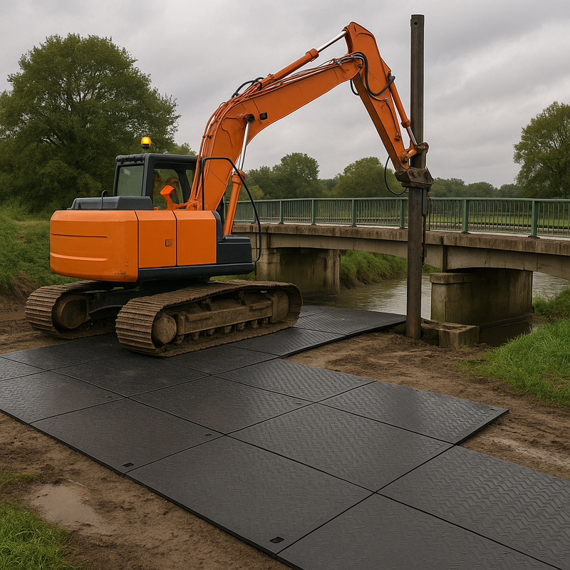TerraLock™ Heavy Duty Ground Protection Mat Load-Bearing Strength– 2400mm x 1200mm x 15mm