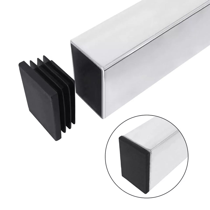 Heavy Duty Plastic Rectangular Tube Inserts 40-76mm For Protecting Metal Tubing & Floors