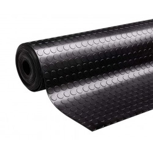 Non Slip Heavy Duty Rubber Flooring Rolls Studded Dot Penny Pattern Rolls Cut Lengths - Rubber Co