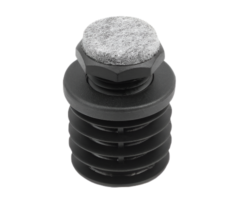 Black Nylon Felt One Piece Feet For Furniture Protection