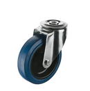 Bolt Hole Blue Elastic Industrial Castors For Strong & Long-Lasting
