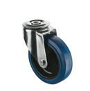 Bolt Hole Blue Elastic Industrial Castors For Strong & Long-Lasting