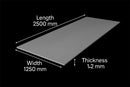 Premium 304 Dull Polished Stainless Steel Sheet – 2500mm x 1250mm x 1.2mm – Durable & Corrosion-Resistant