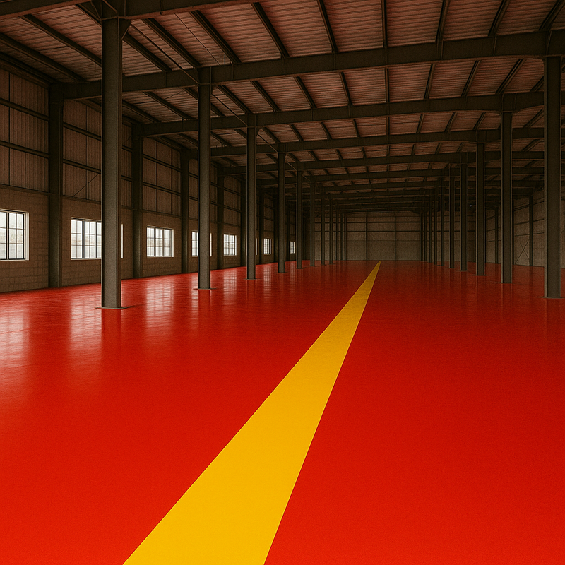 Quick Dry 205L Industrial Garage Floor Paint – Heavy-Duty Polyurethane Coating for Factories & Showrooms