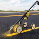 Deluxe 4-Wheel Aerosol Line Marking Applicator | Adjustable Width | Hard Surface