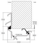Professional Dry X Winterbar Threshold Seals 23–28mm Gaps Ideal for Homes & Commercial Use