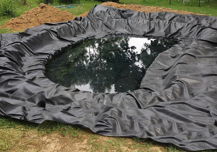 Dim Gray Heavy Duty LDPE Pond Liner Extra Thick 0.35mm With  25Year Guarantee