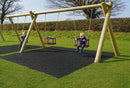 Rubber Grass Mats for Playgrounds Tested To EN1177