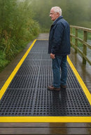 Interlocking Non-Slip Roof Matting – Self-Draining, Heavy-Duty Walkway Safety Mat for Roof Access & Maintenanc
